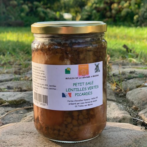 Photo de: Lentilles Vertes Picardes cuisinées Petit Salé